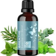 Breathe Easy Mint & Eucalyptus Essential Oil Blend - Calming Sleep Essential Oil for Diffuser - Maple Holistics Peppermint & Tea Tree Essential Oils for Home Aromatherapy