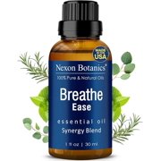 Breathe Essential Oil Blend 30 ml - Breath Easy Essential Oil Sinus Relief - Breathe Ease Essential Oils for Humidifier, Diffuser, Aromatherapy - Nexon Botanics