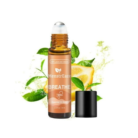 Breathe Essential Oil Roll-On for Clear Breathing & Energy Boost, 10 ml