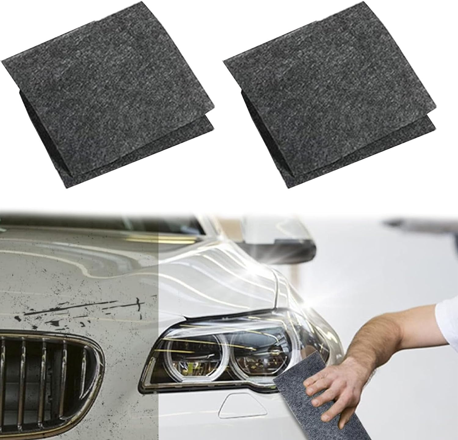Chiffons Nano Sparkle Pour Rayures De Voiture - Lot De 8, élimine Rayures Légères Et Redonne De L'éclat