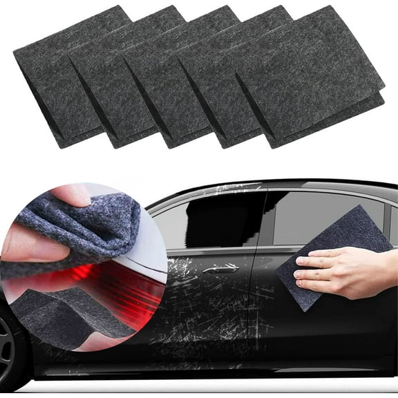 Breathe Green Nano Sparkle Cloth, Nano Removal Car Paint Scratch Repair Cloth, Nano Sparkle Cloth, Removes Scratches, Bird Droppings Stains for Vehicles Car Paint Deep Scratches Repair(4 * 4/5PCS)