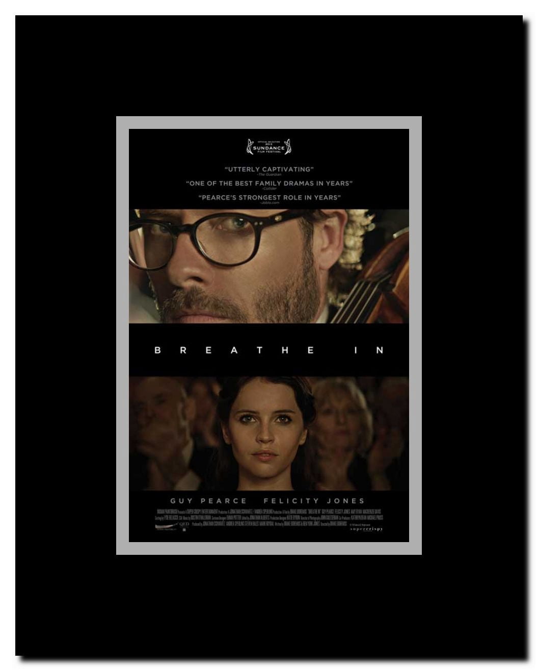 Breathe In Framed Movie Poster