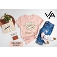 thumbnail image 1 of Breathe Lotus Flower Shirt, Yoga Shirt, Yoga S, Meditation Hoodie , Pilates Tee, Spiritual Shirt, Breathe Yoga Tee, Lotus Shirt, Full Size S-5XL, 1 of 5