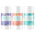 thumbnail image 1 of Breathe Naturals Deodorant - 24 Hour Freshness - Aluminum Free & Vegan - For Sensitive Skin, Men, Women & Kids - 2.6 oz Stick - Made in the USA - (Chick Pit Pack), 1 of 10