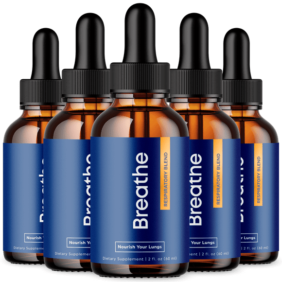 Breathe Respiratory Blend Drops Advanced Formula Lung Support 150 Servings