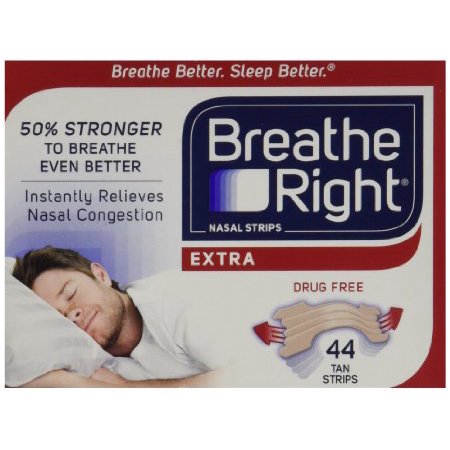 Breathe Right Extra Nasal Strips 44 Count Tan Or Clear New!!!