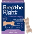 Breathe Right Nasal Strips Lavender Scent Extra Strength Tan Nasal