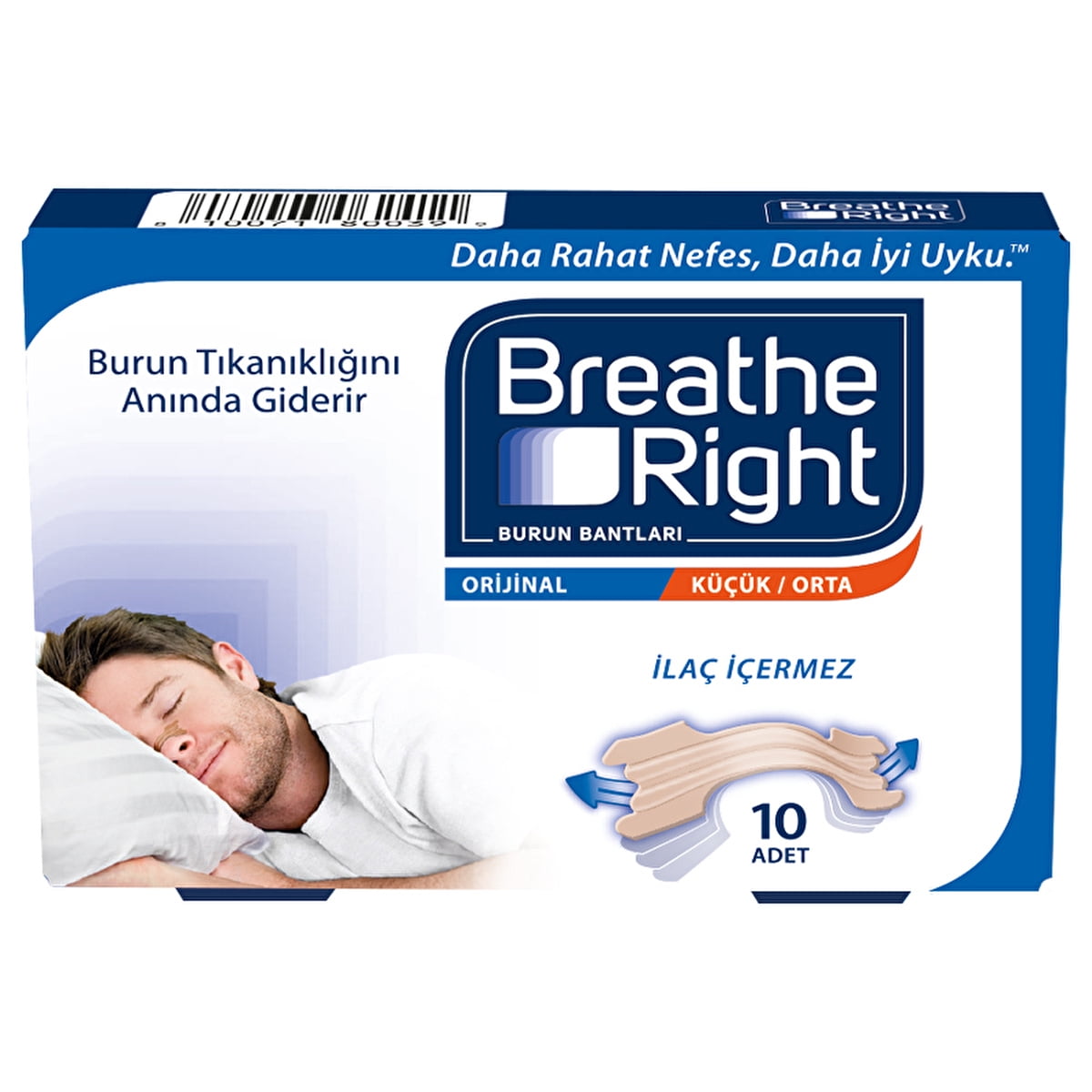 Breathe Right Nasal Strips Original Small/Medium Size 10