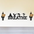 thumbnail image 1 of Breathe With Yoga Poses - Beautiful Solid Steel Home Decor Decorative Accent Metal Art Wall Sign, 1 of 3