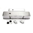 thumbnail image 1 of Breather Holes Ball Milled Aluminum Valve Covers - Polished, 1 of 1