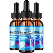 BreathiZen   Advance Formula Liquid Drops Clear Breathing Support, 3 Pack, 3 Month Supply
