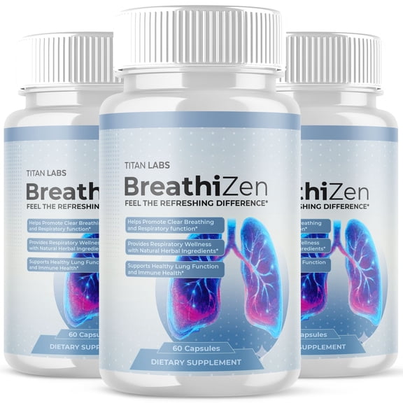 BreathiZen Advanced Lung Health and Respiration Support Formula Breathi Zen 180 Capsules