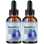 BreathiZen Respiratory Blend Drops Advanced Formula Lung Support Breathi Zen 2 Pack