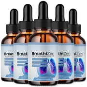 BreathiZen Respiratory Blend Drops Advanced Formula Lung Support Breathi Zen 5 Pack