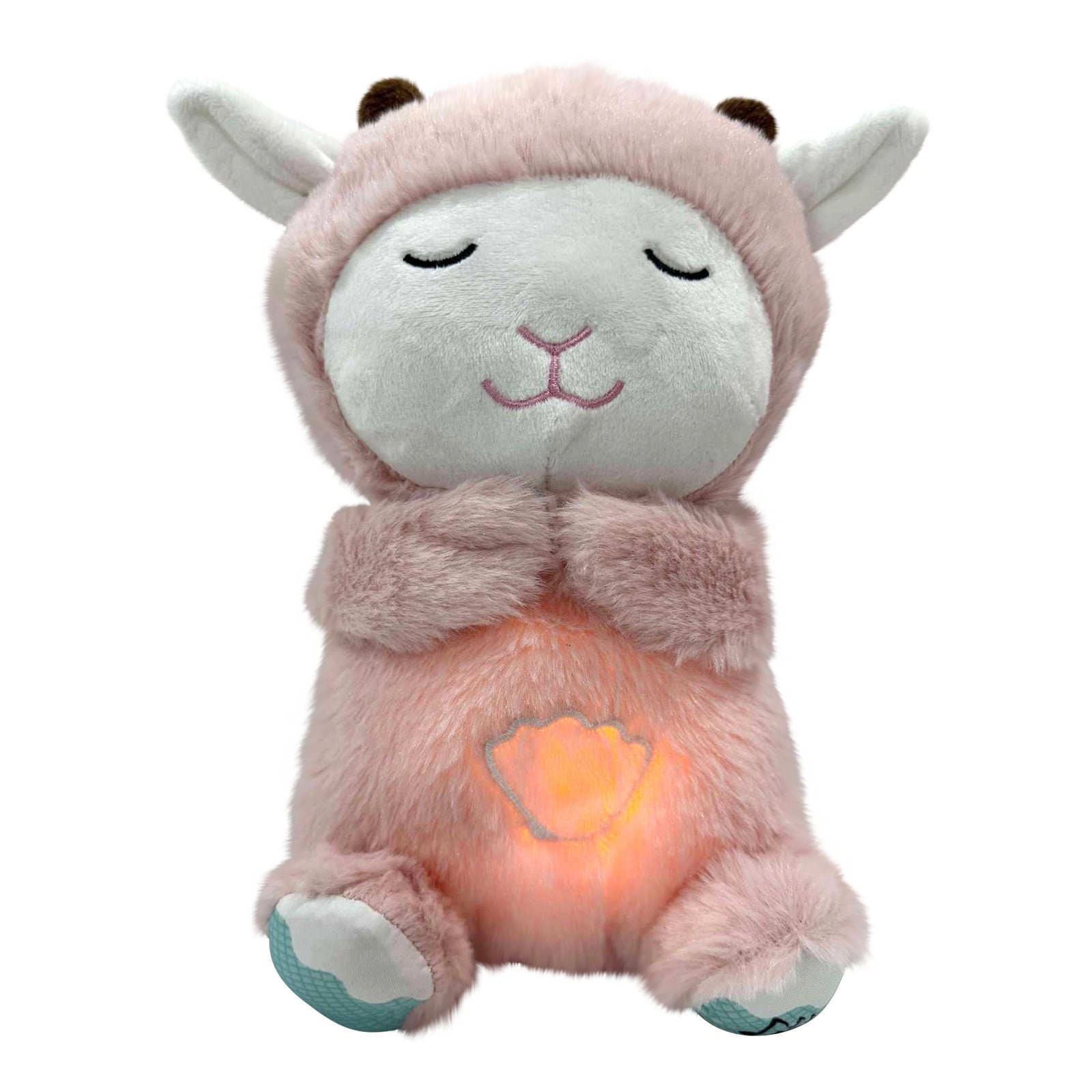 Curated visual reference: Gallery Detail: Breathing Bunny Plush Toy With Cry Activated Soothing Sounds Sleep