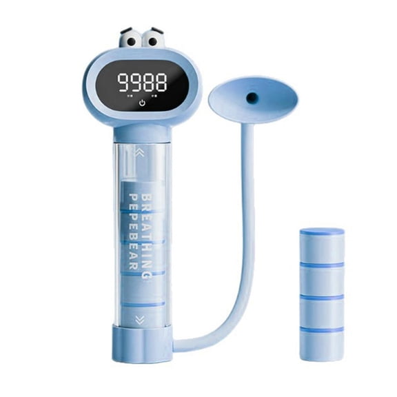 Breathing Dumbbell Trainer,Cute Adjustable Resistance Abdominal Breathing Capacity Exercise Device for Lung Capacity Training, Slimming Belly,Portable and Easy to Clean, Suitable for All Ages