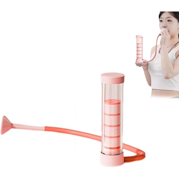 Breathing Exercise Device for Lungs,Dumbbell Breathing Trainer, Abdominal Muscle Trainer,Deep Breathing Trainer, Natural Lung Trainer for Adults, Easy to Use and Clean, Breathing Dumbbell