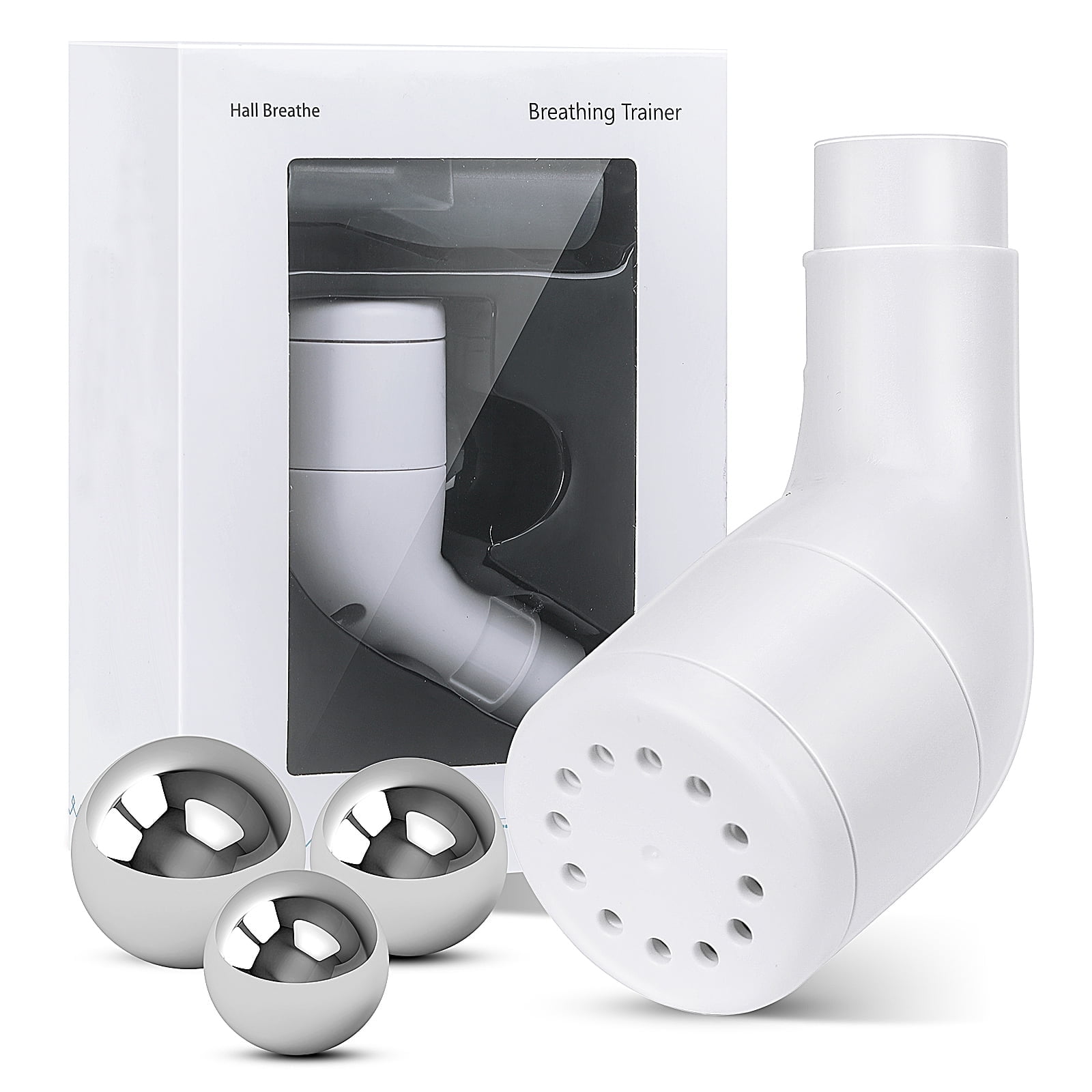 Breathing Exercise Device for Lungs, Lung Exerciser Device with Steel ...