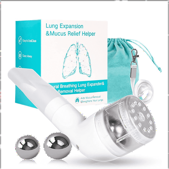 Breathing Exercise Device for Lungs - Natural Mucus Clearance and Lung Expansion Device - Lung Exerciser Device - Clear