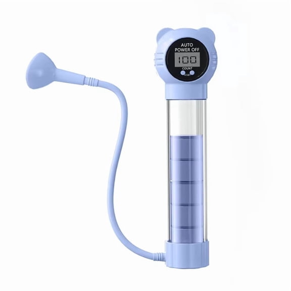 Breathing Exercise Device with Counter Counter Abdominal Muscle Trainer Deep Breathing Dumbbell Lung Capacity Blue