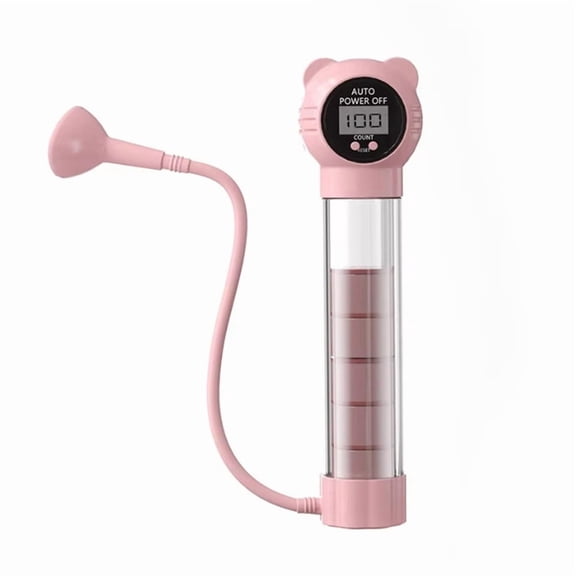 Breathing Exercise Device with Counter Counter Abdominal Muscle Trainer Deep Breathing Dumbbell Lung Capacity Pink