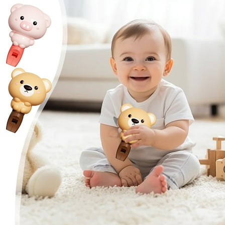 Breathing Exercise Whistle Toy Under 5 ! Kadlawus PortableKidsWhistle with Soft Sound Easy to Hold Outdoor Play Sports Training Party Favors Fun Blowing Toy forChildren