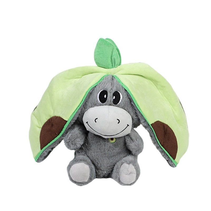 Breathing Glowing Avocado Donkey Stuffed Plush Soothing Doll Children's Bedtime Companion Toy Strawberry Rabbit Plush Doll Gifts