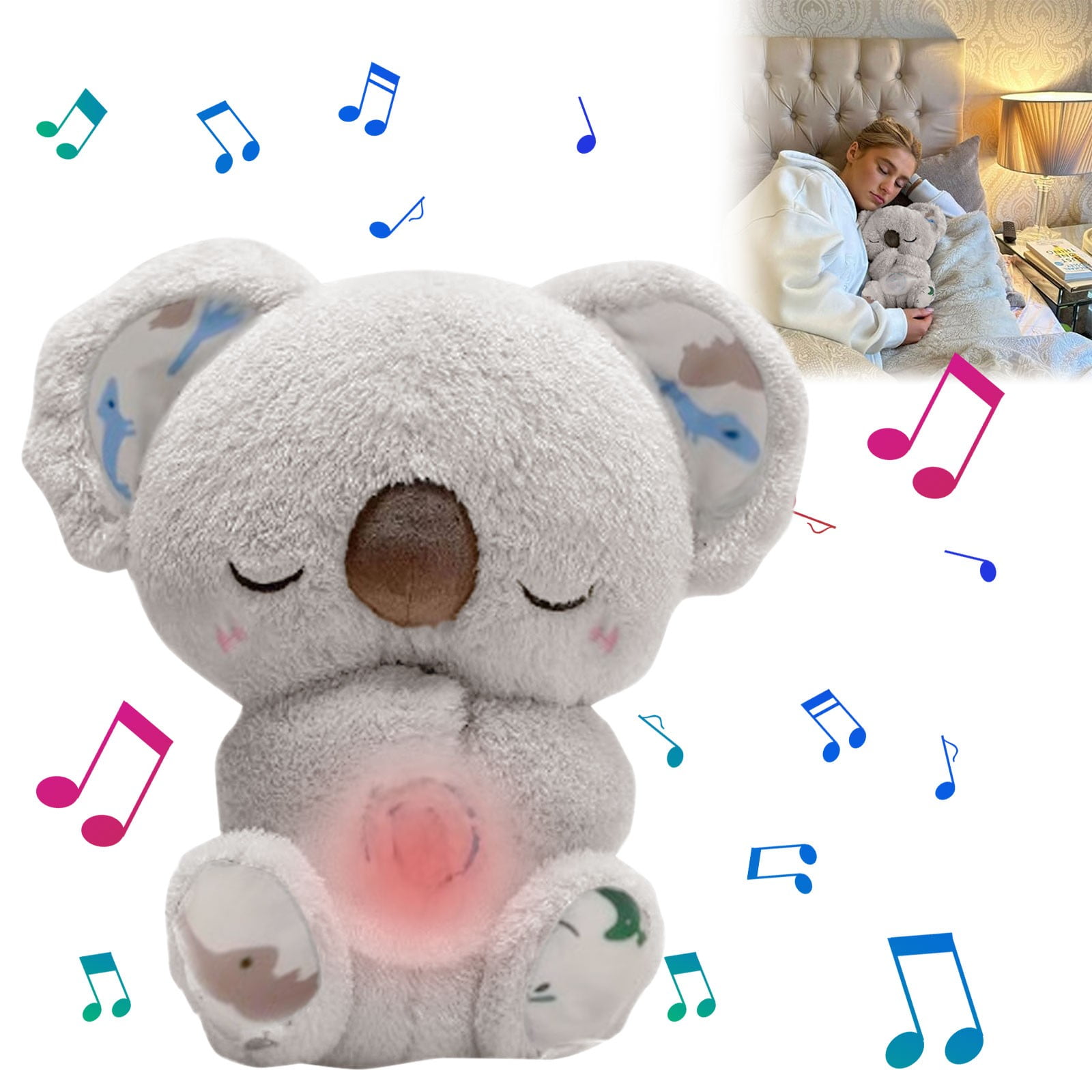 GEWDW Anxiety Relief Koala Soothing Breathing Otter Plush Rest...