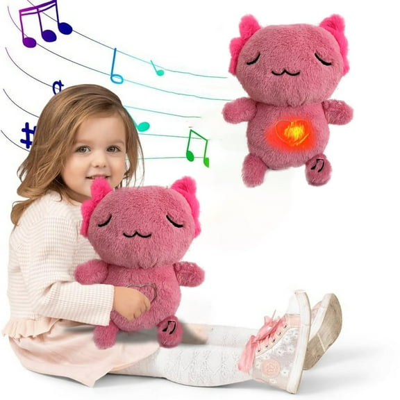 Breathing Light Soothing Sleep Moon Love Breathing Cute Plush Toy Music Soothes Baby To Sleep ~ Plush Toy With Breathing Action And Music Soothes Baby Plush Toy 50 Amp Male to 30 Amp Female Knit Dolls