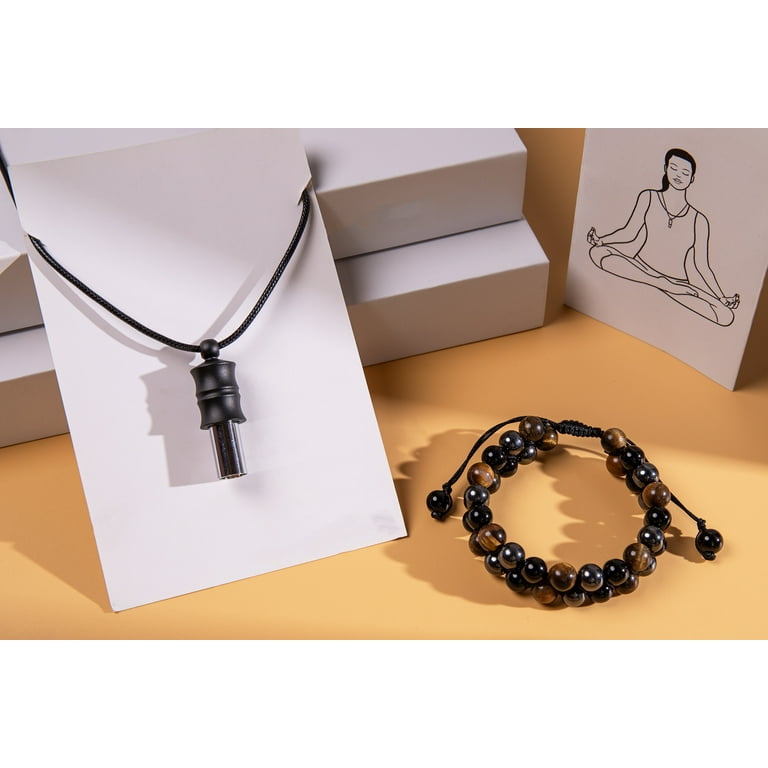 Breathing Meditation Tuning Necklace 528 hz Whistle Necklace