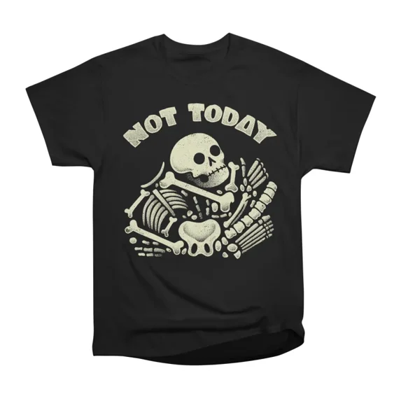 Breathing Not Today Skeleton by Tobe Fonseca T-Shirt Tee Gift For Him ...