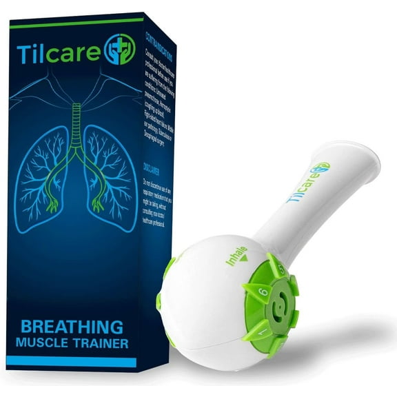 Breathing Trainer & Lung Exerciser Device – Adjustable Resistance Respiratory Tool