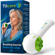 Tilcare Food-grade Materials Adjustable Resistance Respiratory Tool Kegel Exerciser, White, Green