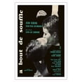 thumbnail image 1 of Breathless (Á Bout de Souffle) - Director Jean-Luc Godard - Screenplay Francois Truffaut - Vintage French Film Movie Poster c.1959 - Fine Art Matte Paper Print (Unframed) 30x44in, 1 of 4