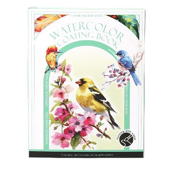 Breathly Watercolor Painting Kit for Adults & Beginners - Portable Art Set with 12 Colors, Water Brush Pen, and 16 Sheets of Paper - Stress Relief Creative Art Supplies