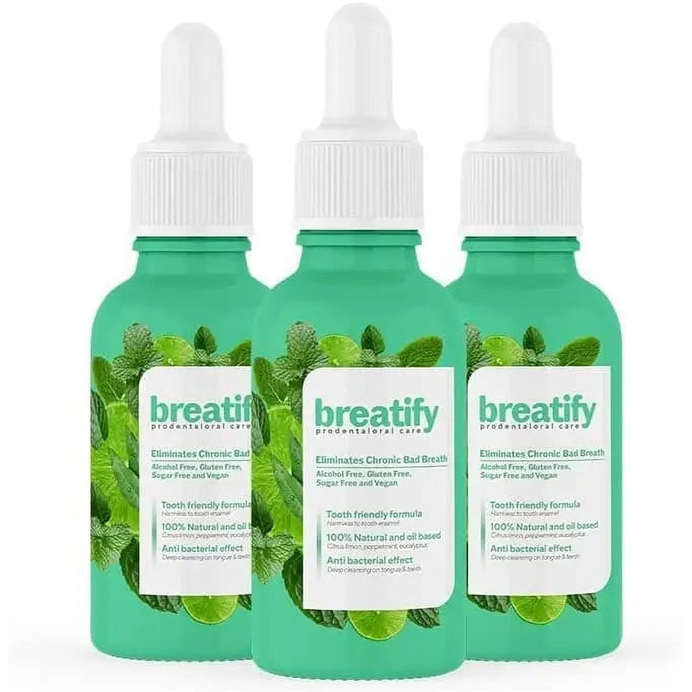 Breatify Bad Breath Eliminating Serum, Fresh Breath Oil, Herbal, Sugar