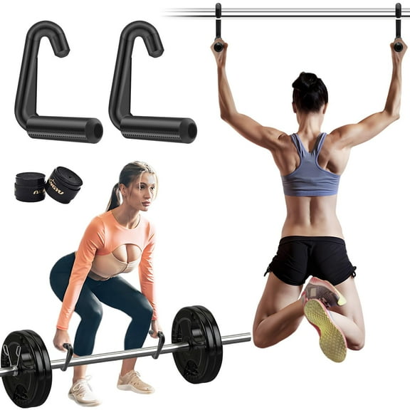 Brebebe Gym Attachment-Handles for Pull-Up Bar, Deadlift, Resistance Bands, Lat Pulldown, 1 Pack