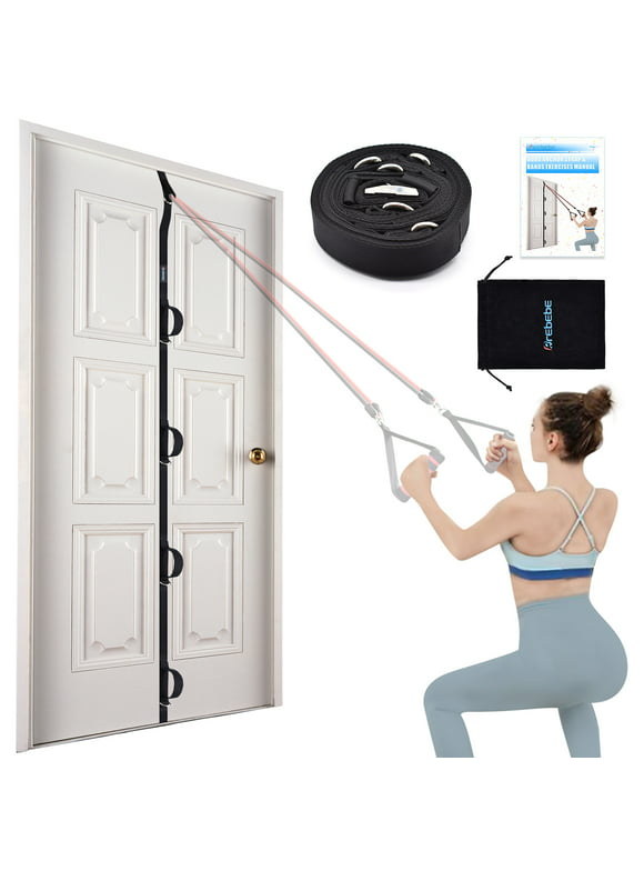 Brebebe Nylon Door Anchor Strap for Resistance Bands Exercises, Multi Point Anchor Gym Attachment