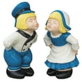 thumbnail image 1 of Breck's 13.5” Dutch Twosome Kissing Boy and Girl Garden Statues, Durable (2 Count), 1 of 2