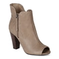 thumbnail image 1 of Breckelles BE93 Women Leatherette Side Zipper Peep Toe Ankle Bootie, 1 of 5