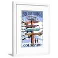 thumbnail image 1 of Breckenridge, Colorado  Ski Run Signpost, Framed Art Print Wall Art by Lantern Press Sold by Art.Com, 1 of 6