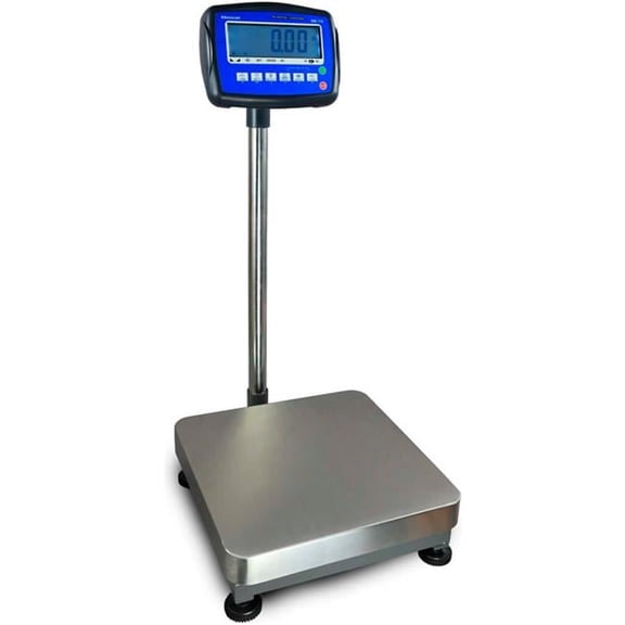 Brecknell 3900LP Electronic Bench Scale Calibrated with SBI 110 LCD Indicator, 600lb Capacity, NTEP 5000d, 19.7 x 23.6 Food Grade Stainless Steel Top Pan