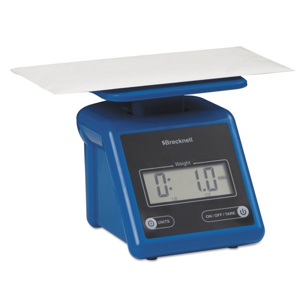 Brecknell Electronic Postal Scale, 7 lb Capacity, 5 1/2 x 5 1/5