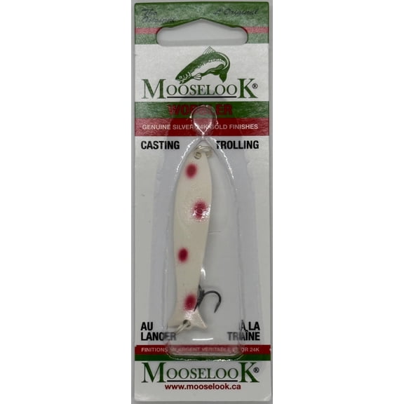 Mooselook Wobbler Junior 2 1/2'' 1/6oz Ivory Red