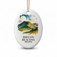 Brecon Beacon Christmas Oval Ornament, Wales Favorite Destination ...