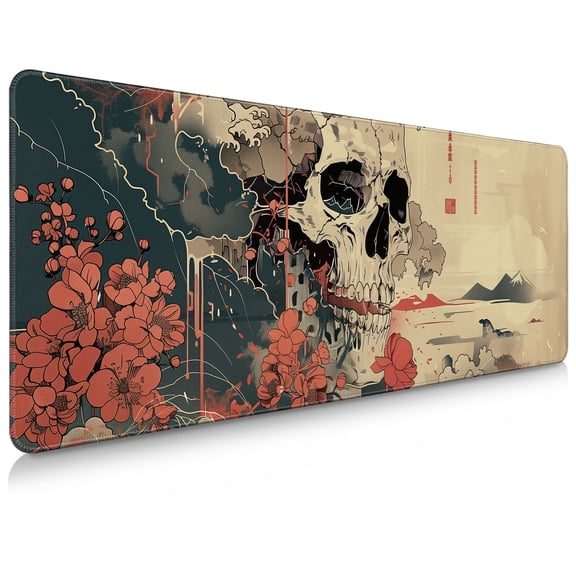 Brecoy Extended Large Gaming Mouse Pad, 31.5" x 11.8" Desk Mat with Stitched Edges, Waterproof Non-Slip Rubber Base, Desk Protection for Home Office & Gaming