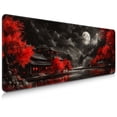 thumbnail image 1 of Brecoy Extended Large Gaming Mouse Pad, 31.5" x 11.8" Desk Mat with Stitched Edges, Waterproof Non-Slip Rubber Base, Desk Protection for Home Office & Gaming, 1 of 7