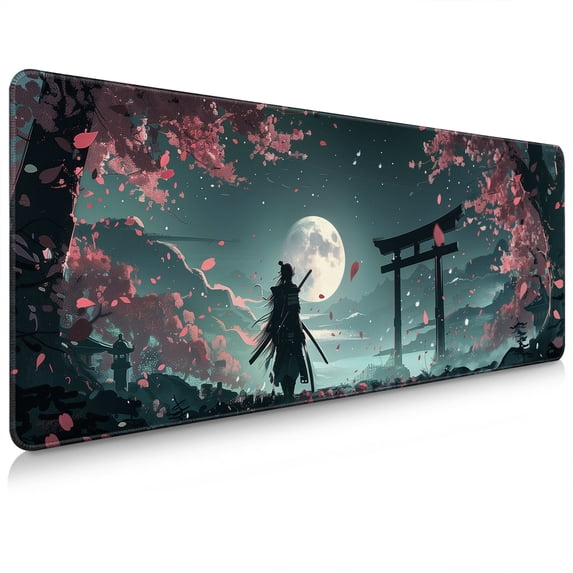Brecoy Extended Large Gaming Mouse Pad, 31.5" x 11.8" Desk Mat with Stitched Edges, Waterproof Non-Slip Rubber Base, Desk Protection for Home Office & Gaming