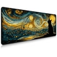 thumbnail image 1 of Brecoy Extended Large Gaming Mouse Pad, 31.5" x 11.8" Desk Mat with Stitched Edges, Waterproof Non-Slip Rubber Base, Desk Protection for Home Office & Gaming, 1 of 7