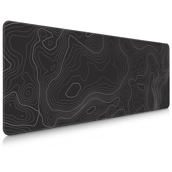Brecoy Extended Large Gaming Mouse Pad, 31.5" x 11.8" Desk Mat with Stitched Edges, Waterproof Non-Slip Rubber Base, Desk Protection for Home Office & Gaming